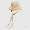 Full Letter Designer Bucket Hat Snapbacks Double Side Fisherman Chapé