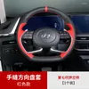 Steering Wheel Covers For Elantra 2023 DIY Custom Leather Hand-sewn Cover Car Accessories