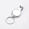 Keychains 1Pcs Car Ring Stainless Steel Nail Clipper File Multifunction Keychain Bottle Opener Pocket Tool