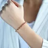 Länkarmband 585 Rose Gold Color Womens Armband Chain Rolo Sailor Clasp 6mm 18cm 20cm 23cm 25cm GB212