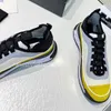 Bianco nero Scarpe casual da donna Sneaker da viaggio con lacci in pelle da donna designer Scarpe da ginnastica da corsa Lettere Scarpe con suola spessa piattaforma Uomo palestra Pelle di vitello effetto scamosciato