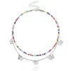 CHOKER FASHE DONNA CACCOLA CATTURA CAPPLICA DI CANNE PENDANTI PER CONTANTI PER COLLAR GIOITÀ MULTI STRATO