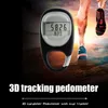 Keychains pedometer Carabiner Portable Sports Calory Counting Digital Display för camping Vandring Fitness Equipment Men Women