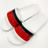 With Box Designer Slides Slippers Men Women Sandals Flowers Red Green Blue Dust Bag Shoes print Slide Summer Beach fashion Trainers Wide Flat shoes