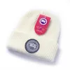 비니/두개골 캡 디자이너 니트 모자 인기 캐나다 겨울 모자 클래식 레터 거위 인쇄 17 na3o