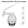 Wireless 16x Zoom WiFi -Kamerabewegung Erkennen Sie Outdoor PTZ IP Speed ​​Dome CCTV -Überwachungskameras P2P Cam Exterior