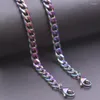 Chains Stainless Steel Punk Figaro Thick Chain Necklaces For Women Men Curb Choker Collares Jewelry Accessories Making Bulk Supplies