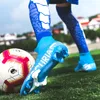 Kleid Schuhe Erwachsene Professionelle FGTF Fußball NonSlip Lange Spike Fußball Stiefel Junge Kinder Hohe Knöchel Stollen Gras Turnschuhe 230308