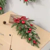 Party Decoration 60cm Handmade Christmas Swag Ornament Door Hanging Pine Cone Decorative Props Pendant For Indoor Outdoor Drop