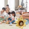 Cat Toys Est Collapsible Tunnel Warm Vegetable Shaped Toy Pet Tube For Dog Kitten 2-Way Training Play Supplies