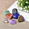 Dekorativa figurer 1Set Natural Seven Chakra Stone 7Colors Set Yoga Oregelbundet Reiki Healing Crystals Polished Stones Lidai Packaging