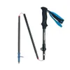 Trekkingstokken Trekkingstokken Koolstofvezel 5-delige ultralichte wandelstok Trailrunning Wandelen Alpenstock Opvouwbaar 34 cm 175 g 230307