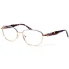 Okulary przeciwsłoneczne Ramki Wysokiej jakości luksusowe kobiety owalne na receptę diopter okulary okulary eleganckie kolorowe diamentowe różowe złoto okulary dla pani 230307