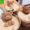 Ice Cream Tools Bear IceCube Mold Food Grade Silicone Odourless Cartoon Whiskey Wine Drink Coffee Ice Mold Coffee Ice Cream Mould Kitchen Tool Z0308