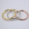 Cluster Rings Pure 18k Gold Ring For Women Girl Smooth Band Real Rose Lucky US Size 7 &8 Gift Engagement Jewelry Stamped 1PCS