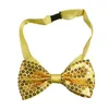 Fashion Bow Tie for Boys Girls verstelbare pailletten Bowtie Dance Bowknot Wedding Party Shiny Sequins Stage Performance Bow Tie