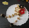 Party Masks Gold Ancient Customs Hairpin Sakura Tassel Hair Clip Tsumami Zaiku Cosplay japanska handgjorda tillbehör för Hanfu Kimono