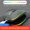 Souris sans fil Bluetooth 2.4G double Mode fonction de bureau en un clic souris de rétroéclairage silencieux Rechargeable de type C pour ordinateur portable