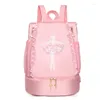 School Bags Personalised Embroidery Girl Ballet Dance Bag Kids Princess Dancing Backpack Rucksack For Latin Gymnastics Yoga Sport