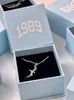 Pendanthalsband S925 Sterling Silver Original Classic 1 1 1taylor TS Seagull Halsband 1989 Neighborhood Day med förpackning 230307