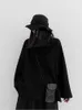 Chapeaux larges bord UMI MAO Yamamoto vent noir foncé japonais rétro pêcheur chapeau hommes femmes pli conception chapeau Harajuku Y2k Femme Hombre gothique R230308