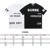 Men's T-Shirt T Shirt Slim Fit Short Sleeve Cotton Breathable Tee Top Letters Print Shirts 2023 Spring Summer High Street Casual Mens Clothing