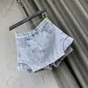 Frauen Shorts 2023 Herbst Y2K Mode Hohe Taille Verstärktes Einfarbig Unregelmäßige Aline Breite Bein Denim Röcke Weibliche 230308