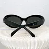 40193 Havana Cateye 타원형 선글라스 여성 태양 안경 음영 Gafas de Sol 디자이너 선글라스 UV400 안경 상자