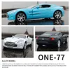 Diecast Model 1 32 Aston Martin One-77 Alloy Sports Car Model Diecast Metal Toy Vehicles Car Model Simulation Sound Light Collection Kids Gift 230308