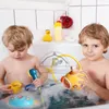 Bath Toys Baby for Kids Electric Submarine Chuveiro Sucker Spray Water Tambler 230307