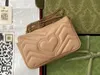 5A plånböcker G476433 16,5 cm 2G Marmont Matelasse Läder Super Mini Chain Bag Pures Axel Handväskor för kvinnor med Box Fendave