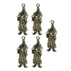 Charms 5 stycken Copper Small Statyes figurin Novelty Gift Pendant Collectible For Decor Keychains Home Decoration Armband Halsband