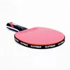 Bord Tennis Raquets Högkvalitativ kolbad Bat Tennisracket med gummi pingpong paddel kort handtag rackl lång offensiv 230307