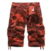 Mäns shorts premium kvalitet kamouflage last män avslappnad militär armé stil lös lös baggy ficka manliga kläder 230307