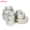 Makeup Tools 50st Cosmetics Container Aluminium Candle Jar Tomt Tin Metal Silver med lock Lip Balm Pot Screw Cream Box 15G 30G 50G 80G 100G 230308