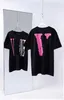 Tendance Vlones Limited Big V t-shirts Fumée Saint Valentin Réfléchissant À Manches Courtes Couples T-shirt Street Fashion Brand Summer wear h6