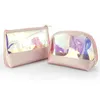 Holographic Makeup Bag Cosmetic Travel Bag Portable Waterproof Toiletries Bag Cosmetic Pouch Makeup Organizer for Women Girls