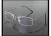 선글라스 프레임 바스 로브 (3G) 티타늄 림리스 안경 프레임 남성 여성 광학 클리어 렌즈 남자 처방전 안경 안경