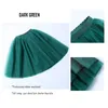 Skirts 5 Layers 65cm Black Pleated Skirt Sexy Midi Tulle Skirt High Waist Full Lining Adult Tutu Korean Style Women Jupe Femme Faldas 230308