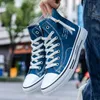 Men Canvas Shoes Style British Top Top Discaleer Designer Sneakers أحذية المشي لمسافات طويلة للرجال رجل في الهواء الطلق الرياضة غير الرسمية الدانتيل الأسود للأزياء أحذية الكاحل البند WZ86