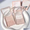 Bronzers Evidenziatori Palette Glitter Purè di patate Evidenziatore Gel per trucco Viso e corpo Illumina il contorno naturale Ombra Drop De Dhiwd