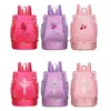 School Bags Personalised Embroidery Girl Ballet Dance Bag Kids Princess Dancing Backpack Rucksack For Latin Gymnastics Yoga Sport