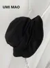 Chapeaux larges bord UMI MAO Yamamoto vent noir foncé japonais rétro pêcheur chapeau hommes femmes pli conception chapeau Harajuku Y2k Femme Hombre gothique R230308