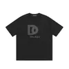 DSQファントムタートルメンズデザイナーTシャツイタリアンミラノファッションロゴプリントTシャツ夏の黒い白いTシャツヒップホップストリートウェア100％コットントップスプラスサイズ05777