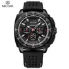 Montres-bracelets Megir Creative Boys Montres Homme Horloge Silicone Mens Montre Quartz Chronographe Sport Poignet Étudiant Reloj Hombre 2056