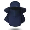 Chapeaux à large bord CAMOLAND Automne Amovible ThreeUse Hommes Visière Chapeau Séchage Rapide Seau Chapeau Pour Femmes Protection UV Pêcheur Cap Avec Rabat De Cou R230308