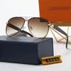 Luxe designer merk zonnebrillen ontwerper zonnebril Hoogwaardige bril Dames Men Glazen Dames Zonneglas UV400 Lens Unisex met Box OS 3390-25