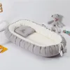 Baby Rail Removable Sleeping Nest for Bed Crib with Pillow Travel Playpen Cot Infant Toddler Cradle Mattress Shower Gift 230308