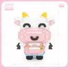 LOZ fofo porco voador rosa, burro de vaca, Mini Modelo de Blocos de Construção, brinquedo educacional de montagem DIY, ornamento, presente infantil, 9253-9257, useuu