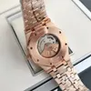 Montre automatique de luxe avec bague en diamant AAA, cadran de 41mm, mouvement mécanique automatique, bracelet en acier inoxydable 2023